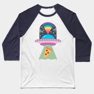 Alien Pizza Baseball T-Shirt